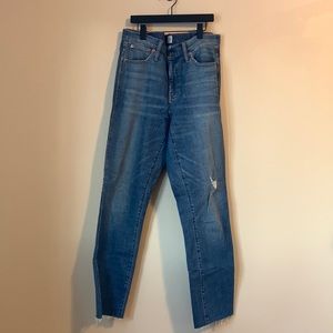NWT JCrew 9” Vintage Slim Straight Jeans with Distressing